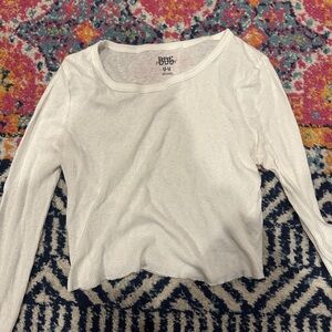 BDG Ivory Ribbed Knit Top